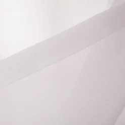 Scheibengardine mit Ösen uni Voile weiß 50x145cm (HxB)