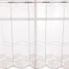 Scheibengardinen Meterware nähfrei Stickerei modern weiß natur rosa 60cm Höhe