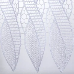 Scheibengardinen Meterware Makrameé-Spitze nähfrei weiß 30cm Höhe