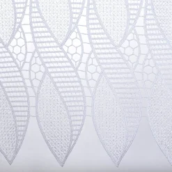 Scheibengardinen Meterware Makrameé-Spitze nähfrei weiß 30cm Höhe