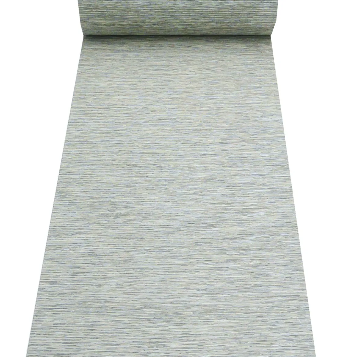 Schiebegardine Meterware Bambusoptik Streifen grau meliert 40cm Breite
