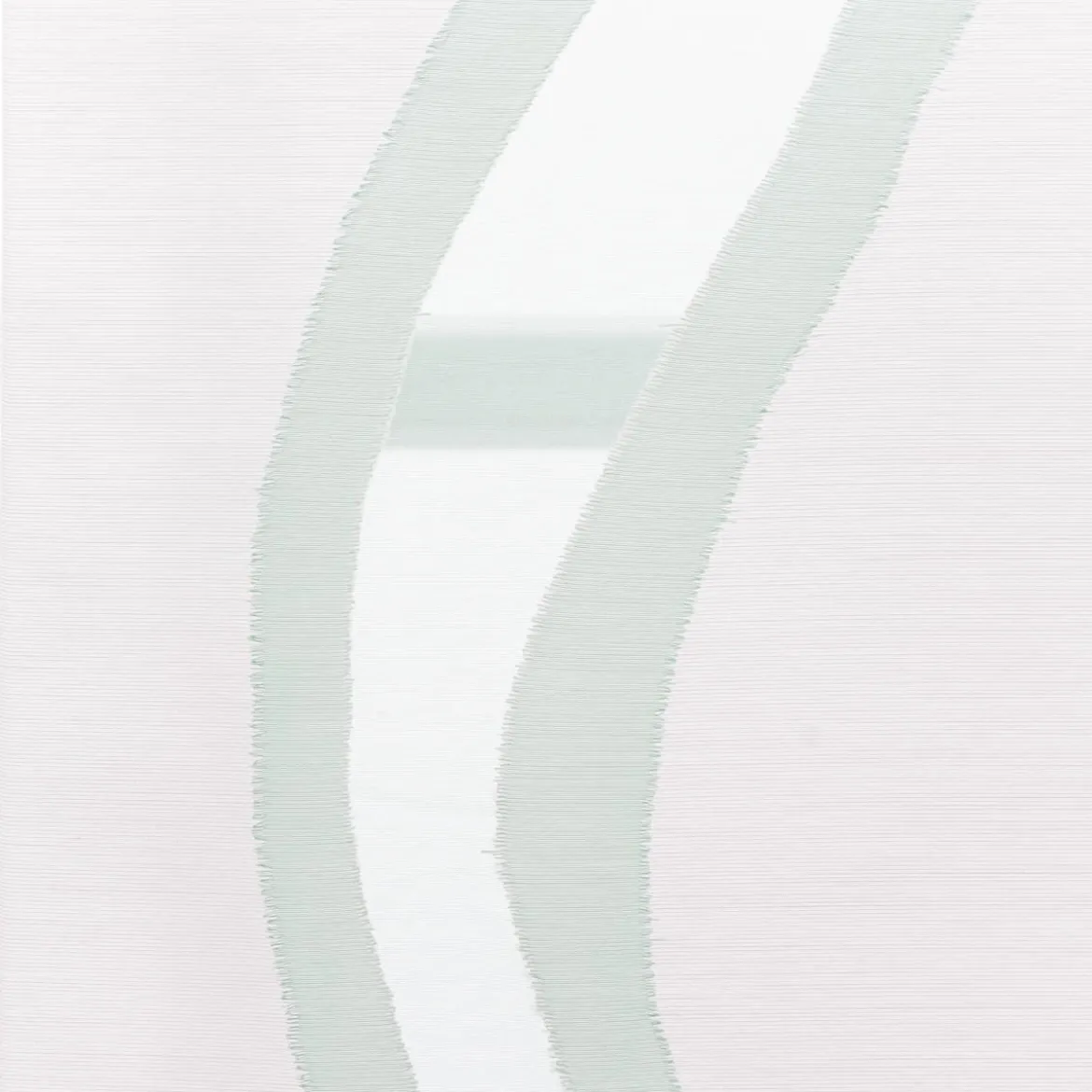 Schiebegardinen Meterware Ausbrenner Swirl Kreise weiß grün 60cm Breite
