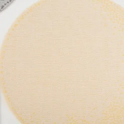 Schiebegardinen Meterware Effektvoile Scherli Kreise ecru gelb grau 60cm Breite
