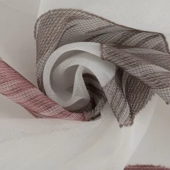 Schiebegardinen Meterware Leinenstruktur Scherli ecru grau rot 60cm Breite