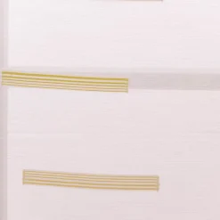 Schiebegardinen Meterware Scherli Barcadi Streifen wollweiß grün braun 60cm Breite
