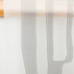 Schiebevorhang Alicante Scherli transparent weiß grau 245x60cm (BxH)