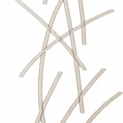 Schiebevorhang Carlina Scherli weiß taupe inkl. Alu-Technik 60x245cm (BxH)