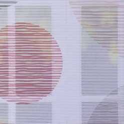 Schiebevorhang Flächenvorhang Flächenschal Paneel Digitaldruck Kreise rose 60x260cm