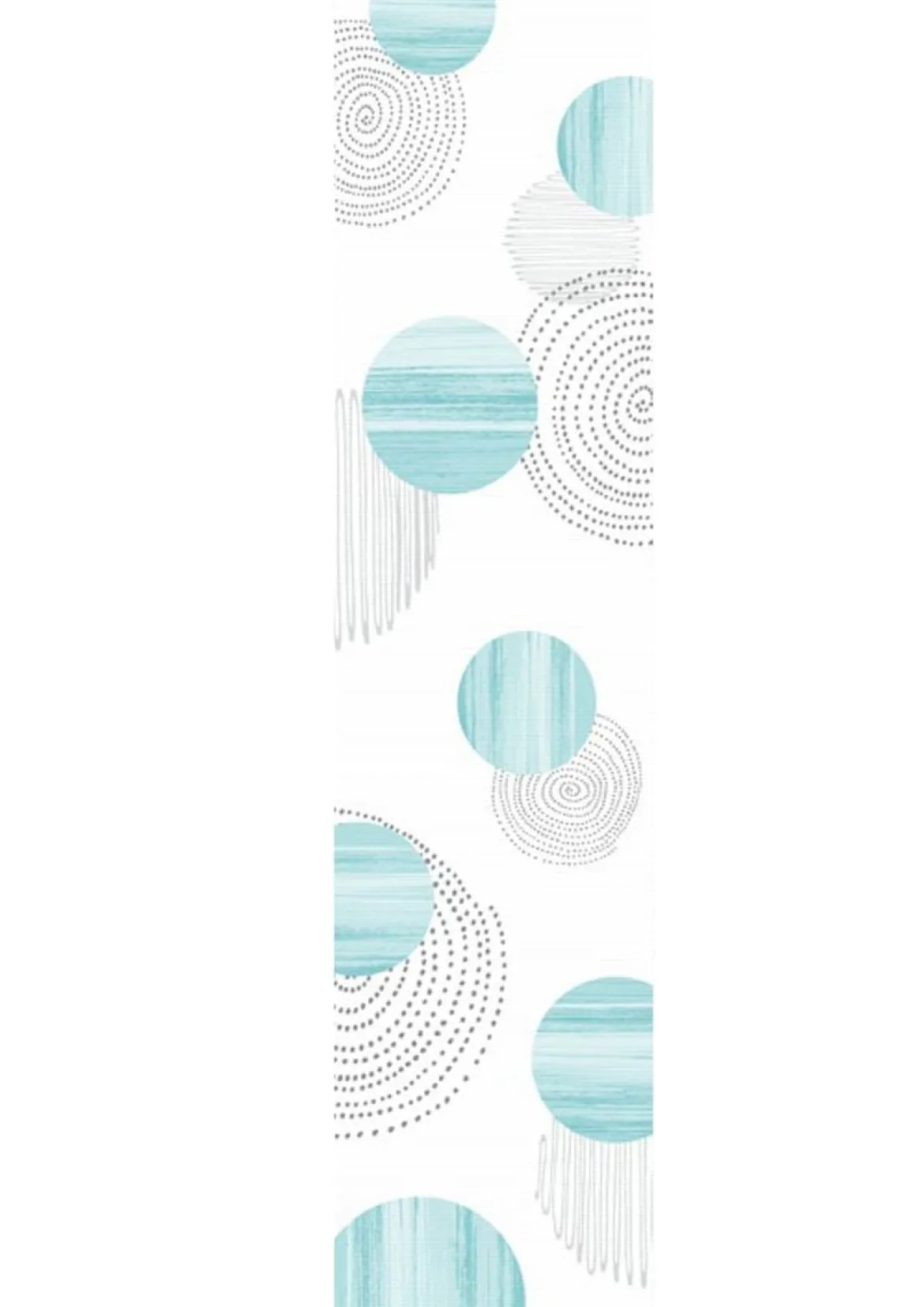 Schiebevorhang Flächenvorhang Flächenschal Paneel Digitaldruck Kreise mint 60x260cm