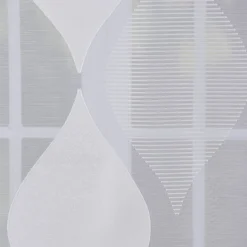 Schiebevorhang Flächenvorhang Flächenschal Paneel Scherli Effektvoile weiche Raute weiß 60x245cm