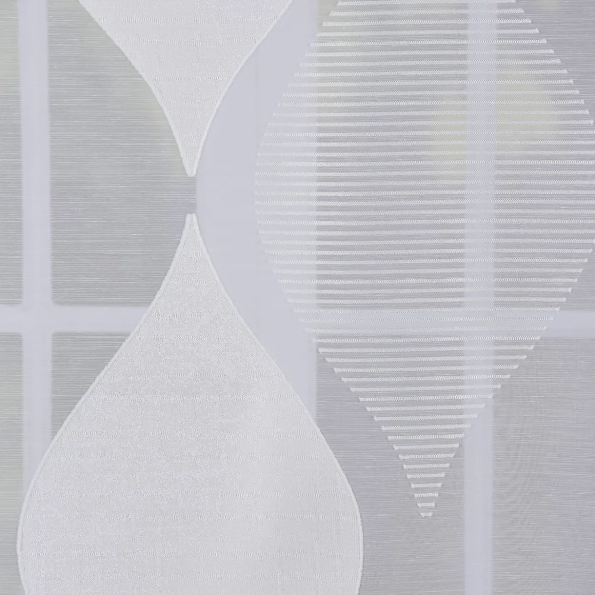 Schiebevorhang Flächenvorhang Flächenschal Paneel Scherli Effektvoile weiche Raute weiß 60x245cm
