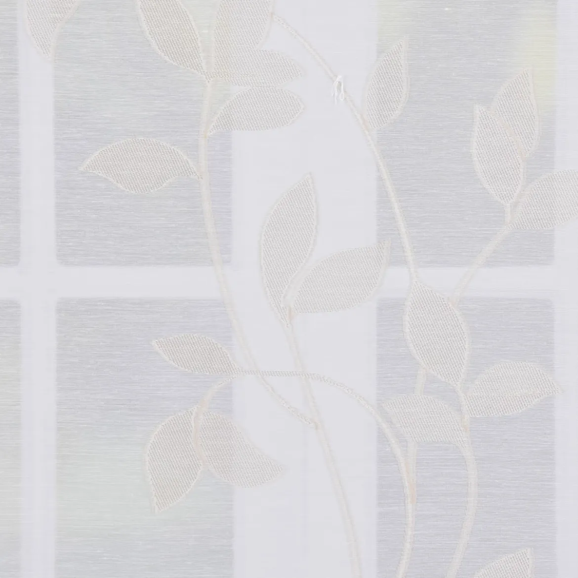 Schiebevorhang Flächenvorhang Flächenschal Paneel Scherli Effektvoile Blätterranken creme 60x245cm