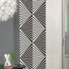 Schiebevorhang Flächenvorhang Flächenschal Paneel Digitaldruck Geometrisch schwarz weiß 60x245cm