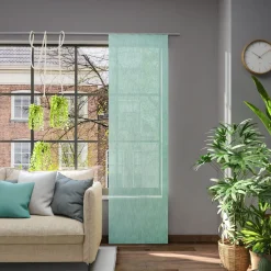 Schiebevorhang Flächenvorhang Libre Eco aus recyceltem Polyester einfarbig türkis 245x60cm