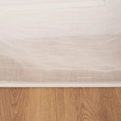 Schiebevorhang Leinenstruktur Voile transparent weiß 245x60cm (BxH)
