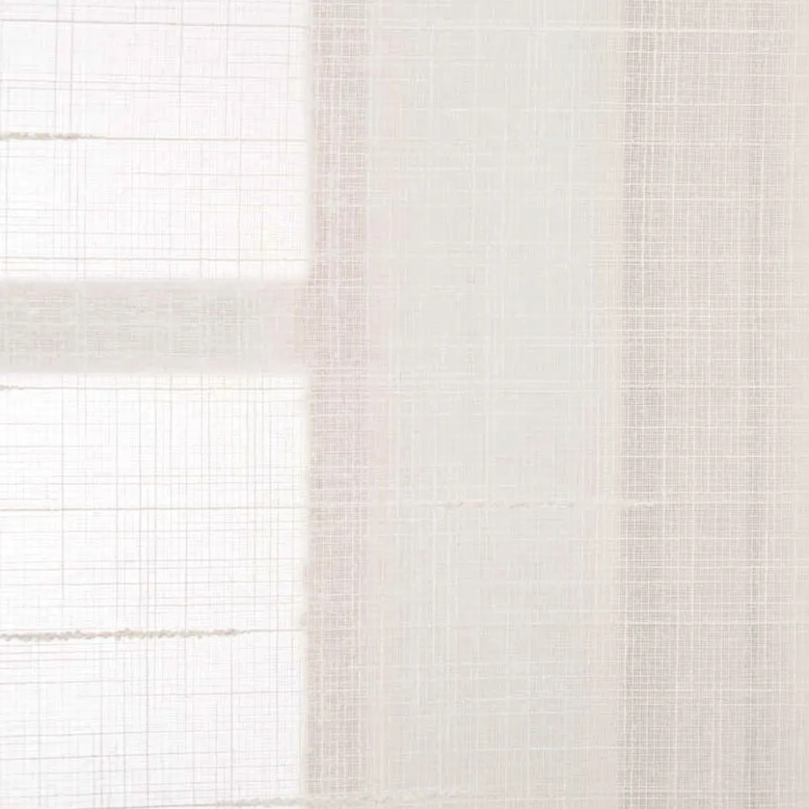 Schiebevorhang Leinenstruktur Voile transparent weiß 245x60cm (BxH)