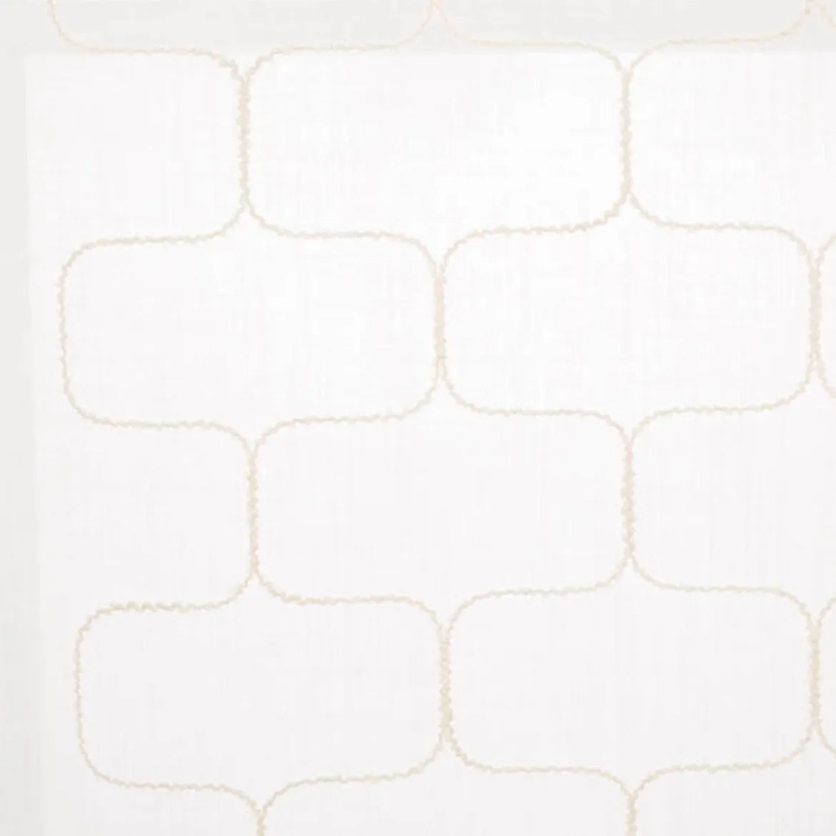 Schiebevorhang Leinenstruktur Voile Bouclé-Dessin weiß 245x60cm (BxH)
