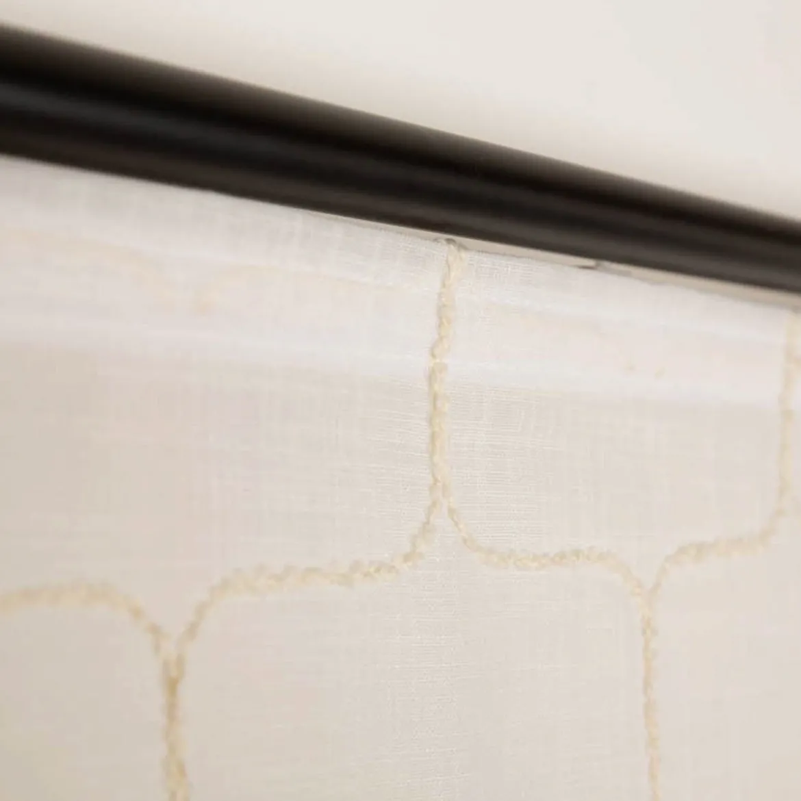 Schiebevorhang Leinenstruktur Voile Bouclé-Dessin weiß 245x60cm (BxH)