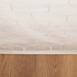 Schiebevorhang Leinenstruktur Voile Bouclé-Dessin weiß 245x60cm (BxH)