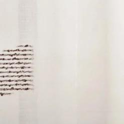 Schiebevorhang Leinenstruktur Voile abstrakt weiß taupe 245x60cm (BxH)