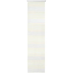 Schiebevorhang Paneel Malados Streifen weiß gelb grau inkl. Alu-Technik 60x245cm