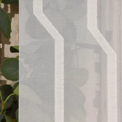 Schiebevorhang Schiebegardine Ischia Scherli transparent inkl. Technik wollweiß 245x60cm