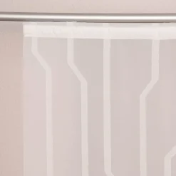 Schiebevorhang Schiebegardine Ischia Scherli transparent inkl. Technik wollweiß 245x60cm