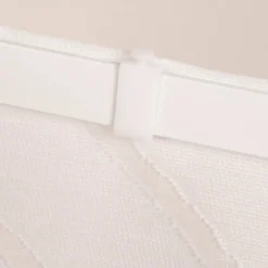 Schiebevorhang Schiebegardine Scherli Gingko Blätter halbtransparent inkl. Technik weiß 245x60cm