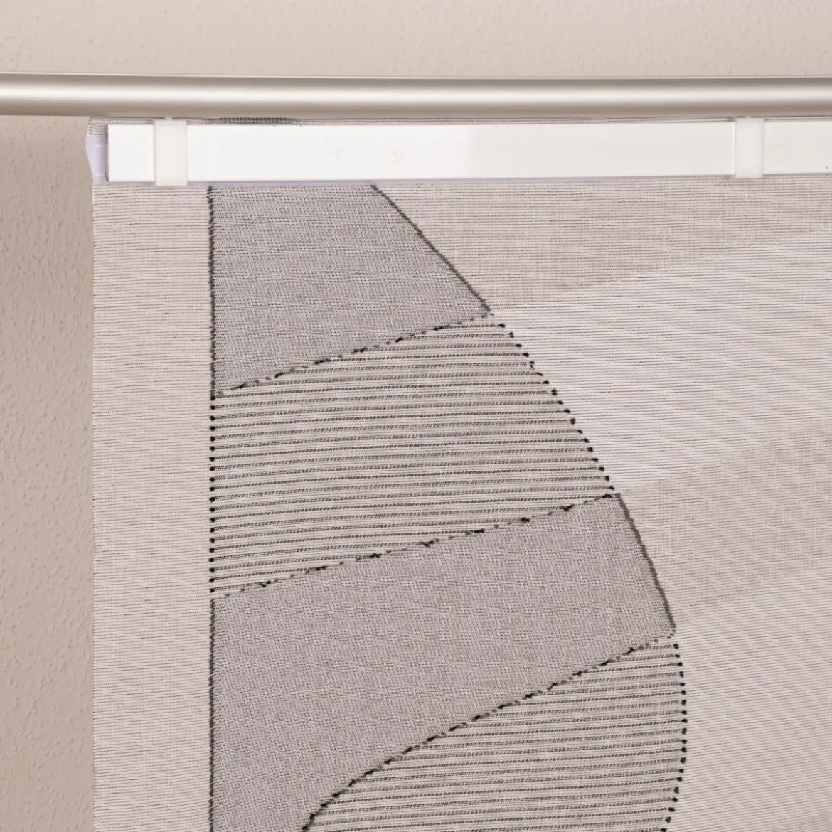 Schiebevorhang Schiebegardine Scherli Bubbles halbtransparent inkl. Technik grau 245x60cm