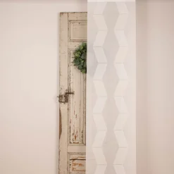 Schiebevorhang Schiebegardine Scherli ZickZack halbtransparent inkl. Technik wollweiß 245x60cm