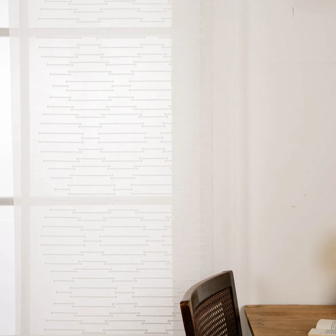Schiebevorhang Senso Scherli transparent wollweiß 245x60cm (BxH)