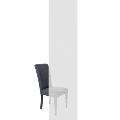 Schiebevorhang Streifenstruktur Bambus-Optik einfarbig grau 60x260cm