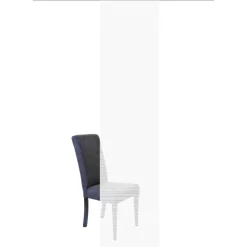 Schiebevorhang Streifenstruktur Bambus-Optik einfarbig weiß 60x260cm