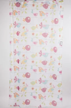 Schlaufenschal Dekoschal Fertiggardine 140x245cm Vögel bunt
