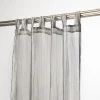 Schlaufenschal Fertigvorhang Delhi silber 135x260cm