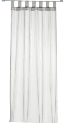 Schlaufenschal Fertigvorhang Delhi silber 135x260cm
