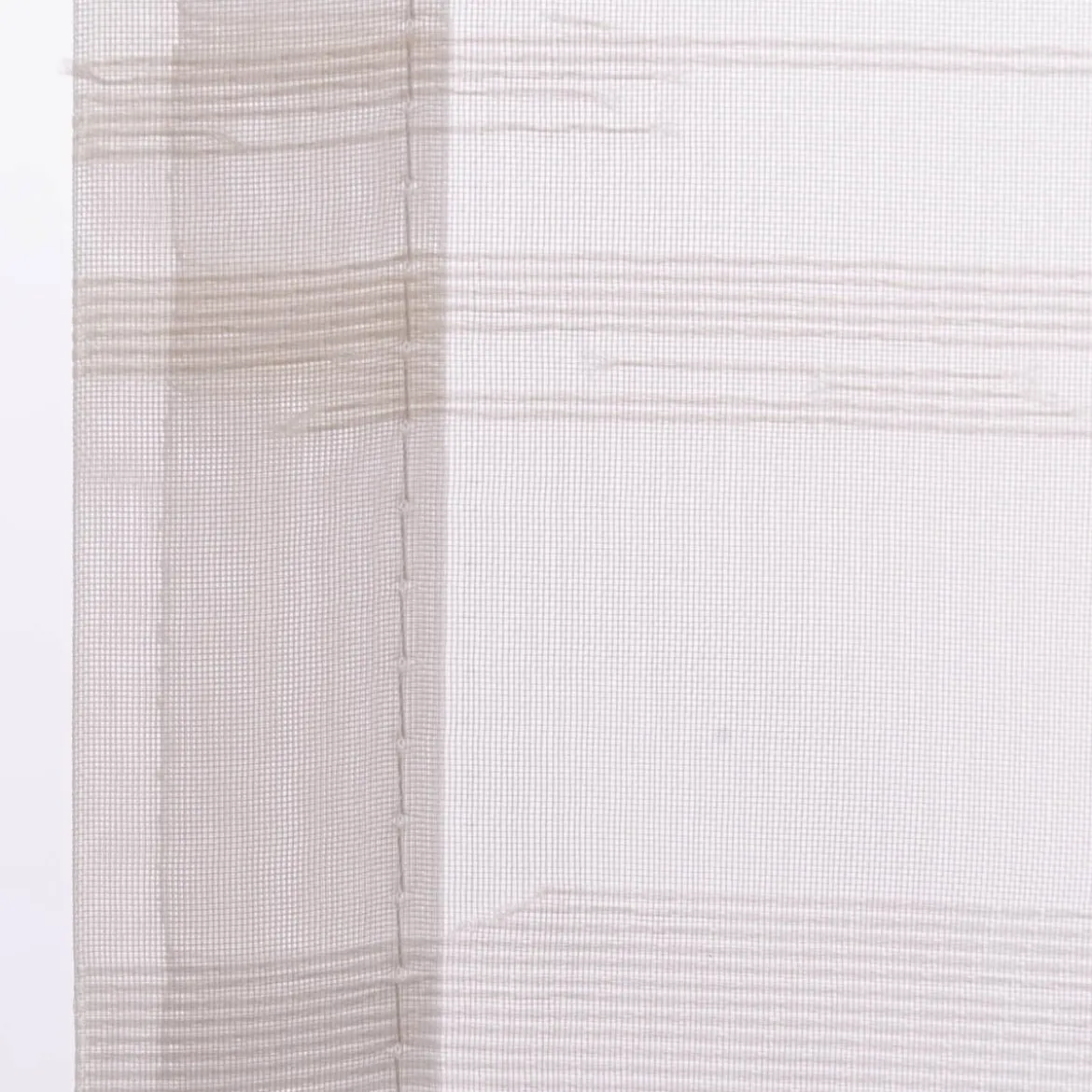 Schlaufenschal Gardine Filou Elbersdrucke transparent Scherli Ikat weiß140cmx255cm