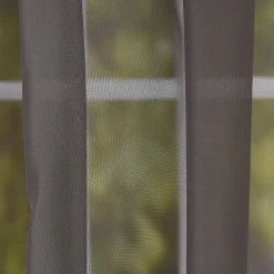 Schlaufenschal Schlaufenvorhang Fertiggardine Uni-Voile grau 140x245cm