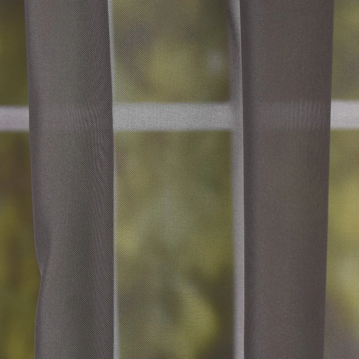 Schlaufenschal Schlaufenvorhang Fertiggardine Uni-Voile grau 140x245cm