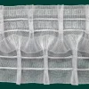 Schlaufen-Smokfalte Gardinenband Schlaufenband Smokband Schlaufen-Smokfalte 100mm volltransparent 1:2
