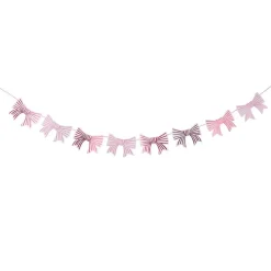 Schleifengirlande aus Papier Hot Foil rosa 3m von Rico Design