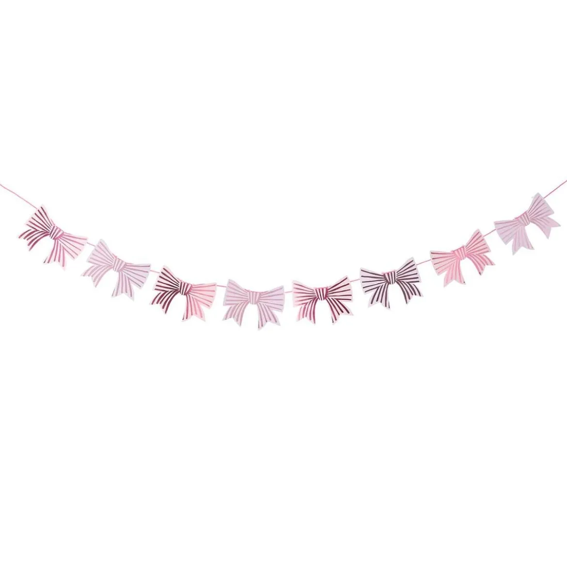 Schleifengirlande aus Papier Hot Foil rosa 3m von Rico Design
