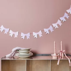 Schleifengirlande aus Papier Hot Foil rosa 3m von Rico Design