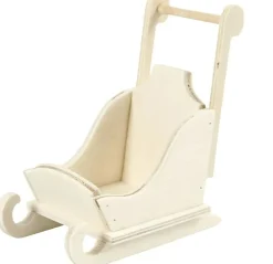 Schlitten Miniatur aus Holz 8x5x9cm von Creativ Company