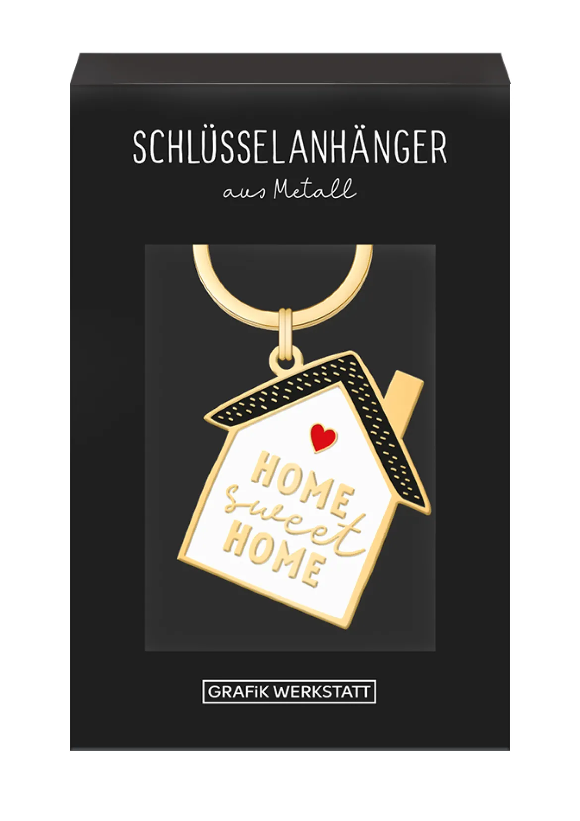 Schlüsselanhänger Home Sweet Home 85x40mm von Grafik Werkstatt