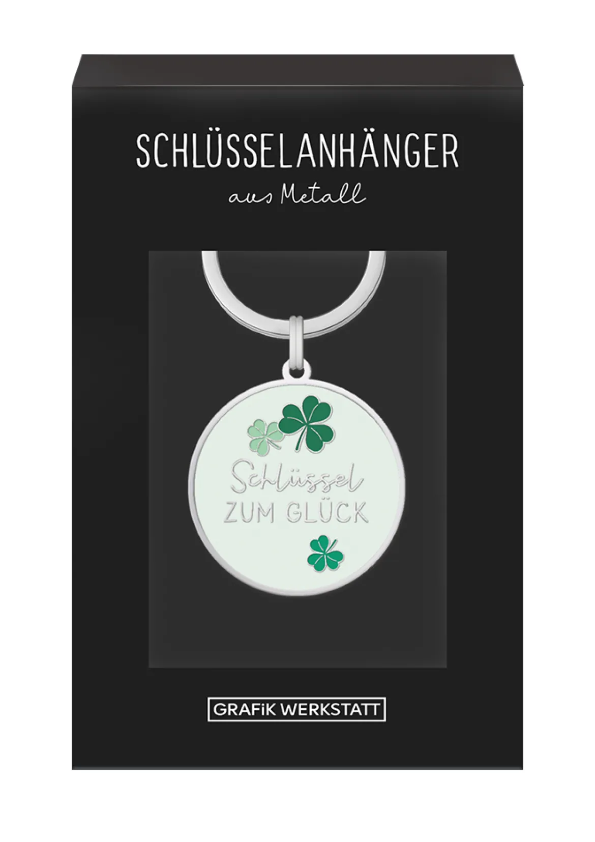 Schlüsselanhänger Schlüssel zum Glück 85x40mm von Grafik Werkstatt