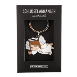 Schlüsselanhänger Schutzengel 85x40mm von Grafik Werkstatt