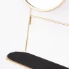 Schmuckhalter mit Spiegel Metall goldfarbig 48x29x10cm