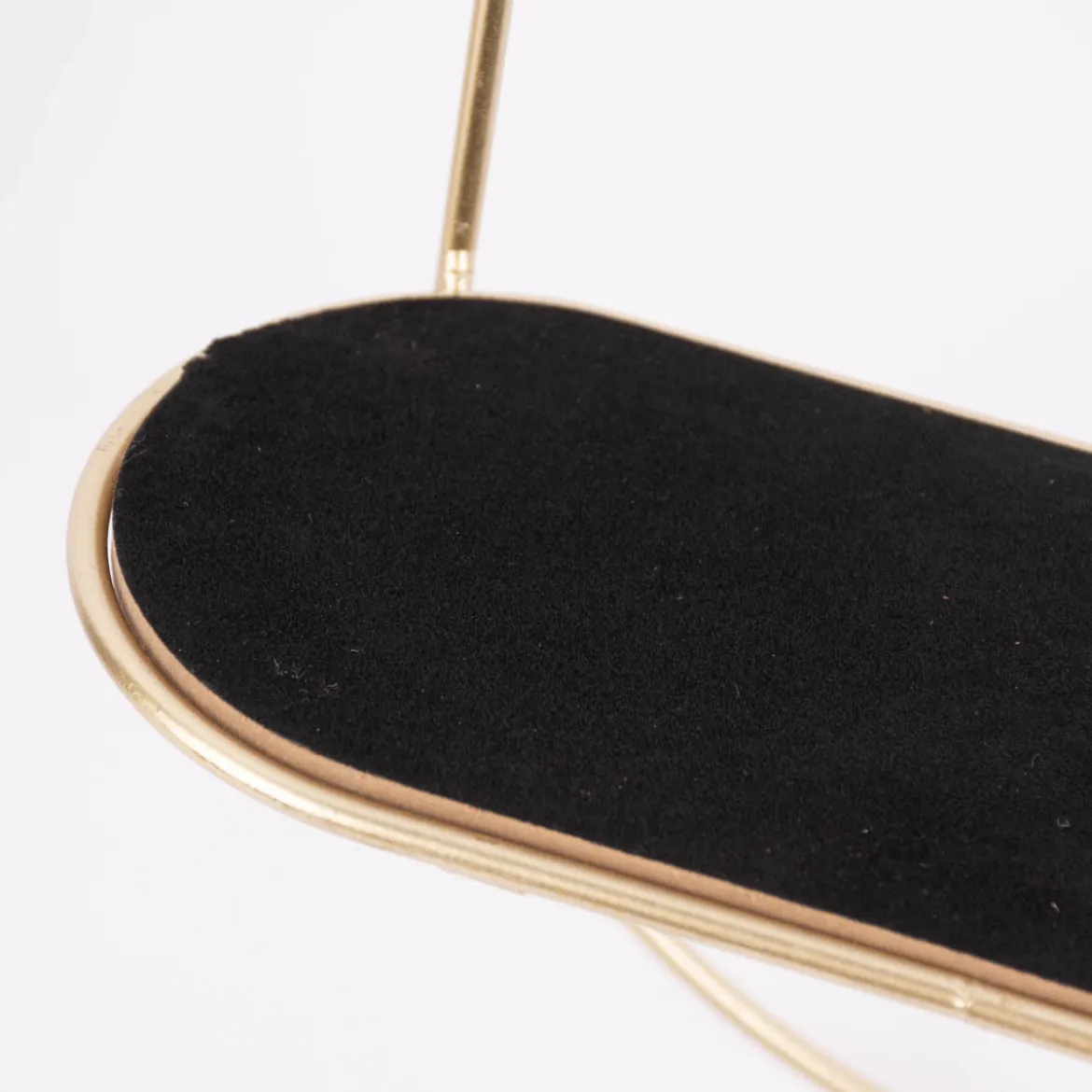 Schmuckhalter mit Spiegel Metall goldfarbig 48x29x10cm