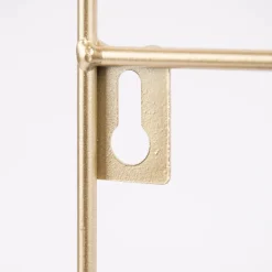 Schmuckhalter mit Spiegel Metall goldfarbig 48x29x10cm